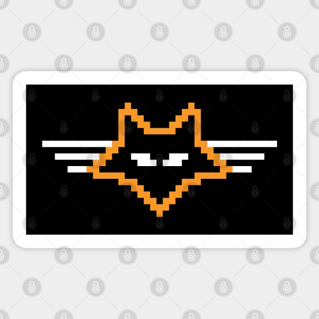 Pixel Fox Sticker by VOLPEdesign